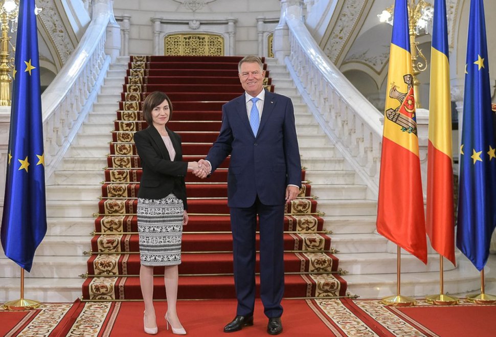 Klaus Iohannis, declarații după întâlnirea cu premierul Maia Sandu: „România poate acorda asistență Moldovei”
