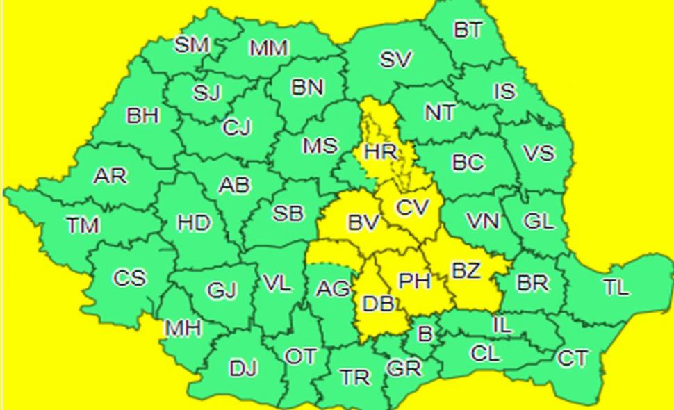Meteorologii au restrâns codul galben de ploi şi vijelii. HARTA zonelor vizate 604020