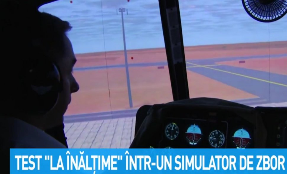 24 IT. Test la ''înălţime'' într-un simulator de zbor