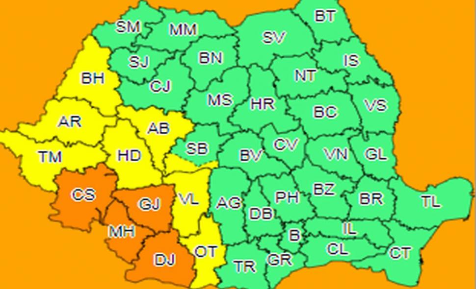 Alertă meteo! E cod portocaliu de vreme rea 607417
