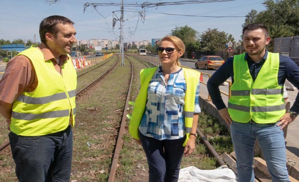 Gabriela Firea dă asigurări: „Până la 1 septembrie se va relua circulaţia tramvaiului 41”