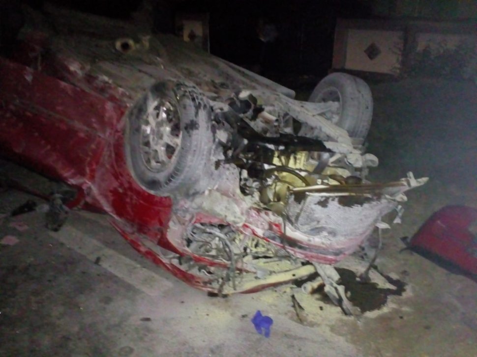 Accident tragic în Giurgiu. Un tânăr de 21 de ani a decedat după ce s-a răsturnat cu maşina 