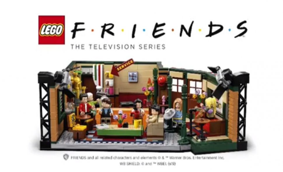 Lego sărbătorește aniversarea de 25 de ani a serialului „F..R.I.E.N.D.S.” cu o jucărie special dedicată cafenelei celebre din Central Park, unde personajele principale își desfășurau activitatea zilnică
