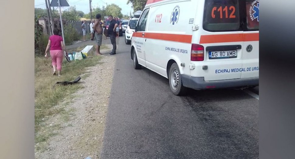 Incident șocant în județul Argeș! Un bărbat s-a aruncat din mers dintr-o mașină pe care a luat-o la ocazie