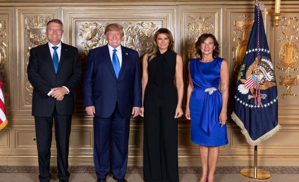 Klaus Iohannis a postat pe Facebook o fotografie în care apare cu Donald Trump