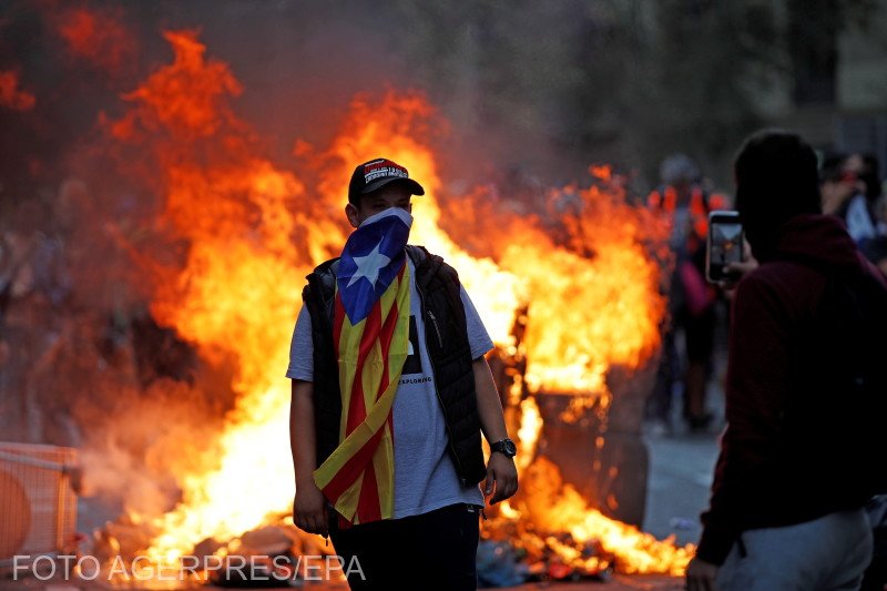 Proteste violente în Barcelona. Haosul s-a instaurat pe străzi - VIDEO