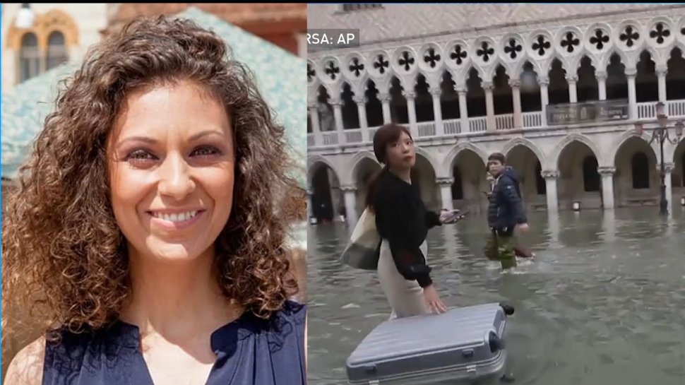 Veneția, devastată de o maree de amploare istorică. Imagini cu dezastrul provocat de inundațiile puternice - VIDEO