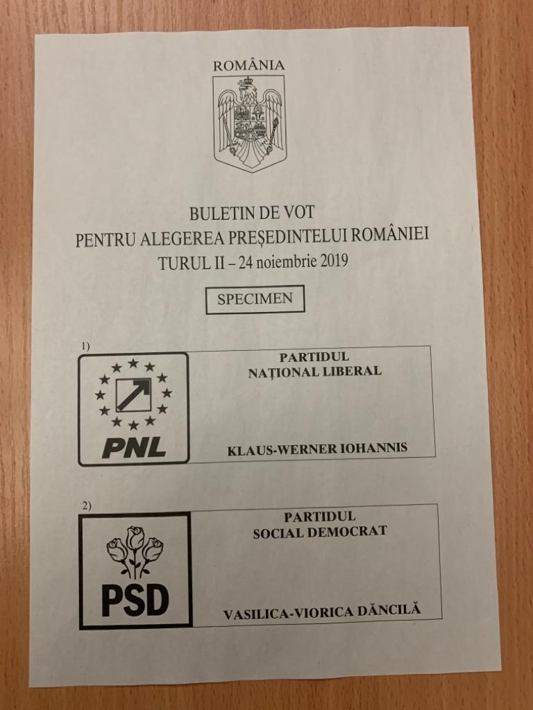 Cum va arăta buletinul de vot pentru turul doi al alegerilor prezidențiale. BEC a dat aprobarea 626167