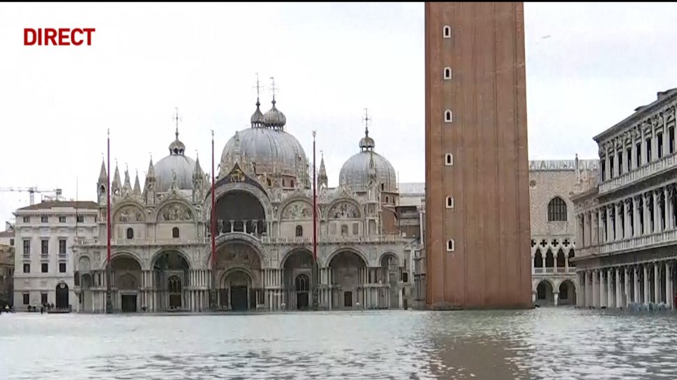 Imagini dramatice din Veneția. Guvernul italian a decretat starea de urgenţă - VIDEO