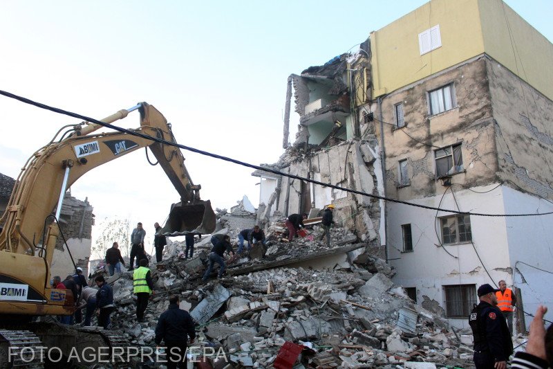 Cutremurul din Albania. Bilanțul a crescut la 20 de morți și sute de răniți 