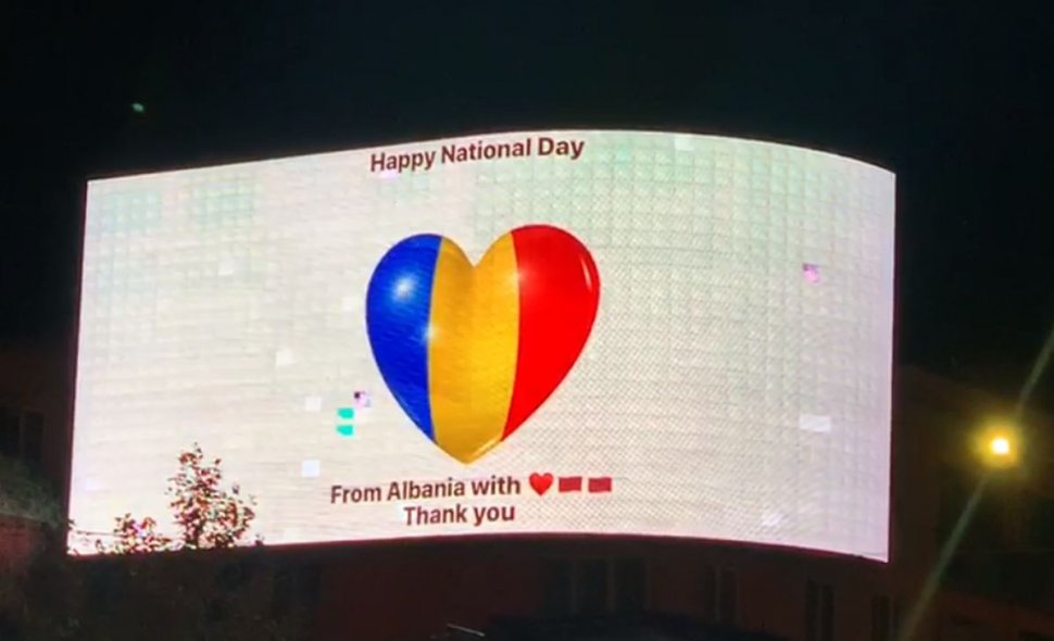 Albania, surpriză emoționantă de Ziua Națională a României - FOTO
