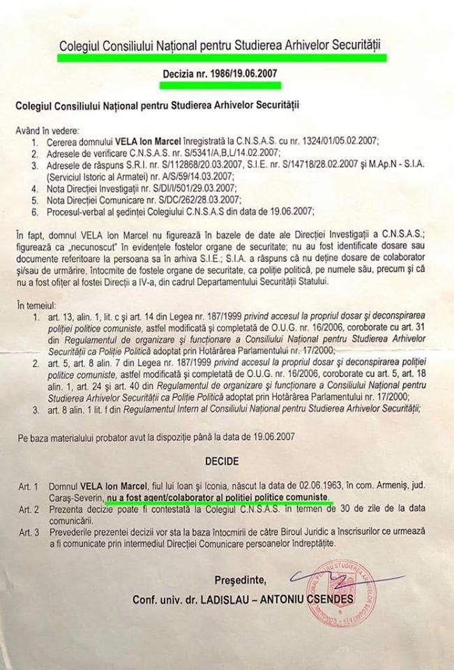 Marcel Vela susține că a deranjat ”băieții deștepți” din MAI. Cum răspunde acuzațiilor de colaborare cu Securitatea. Documente-bombă  635887