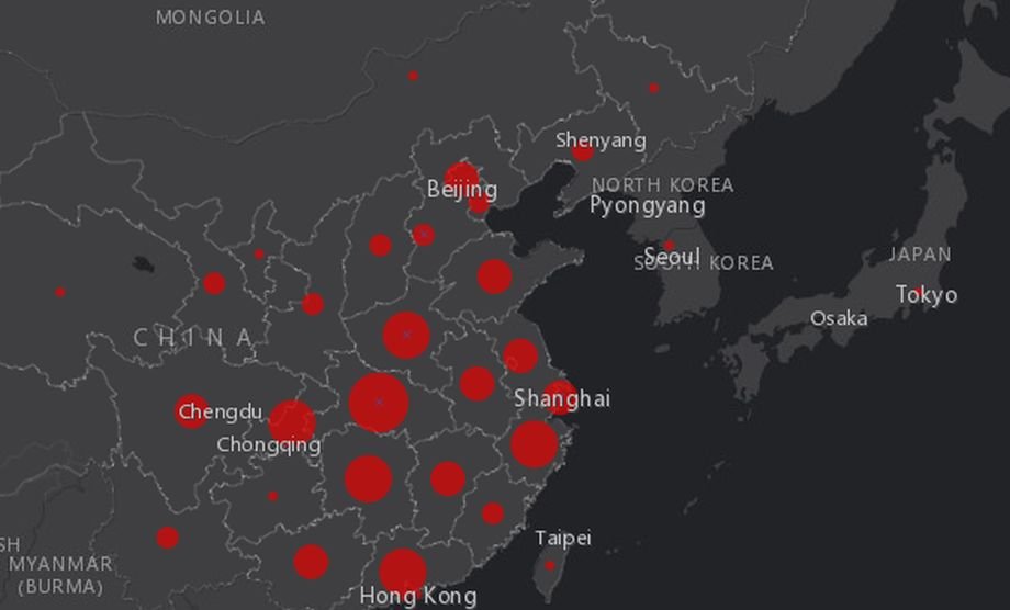Harta care arată LIVE răspândirea virusului ucigaș din China
