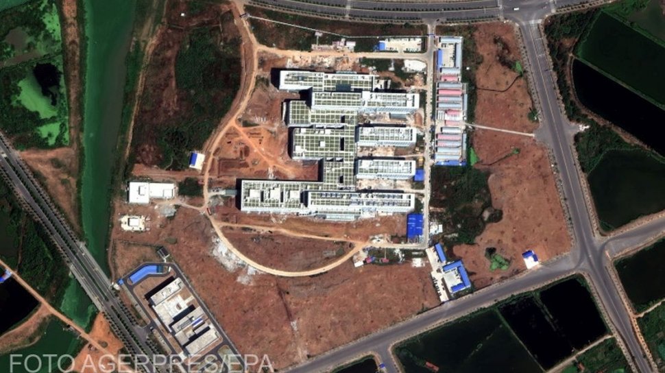 Cum arată spitalul cu 1.000 de paturi din Wuhan, ridicat în doar opt zile. Imagini impresionante!