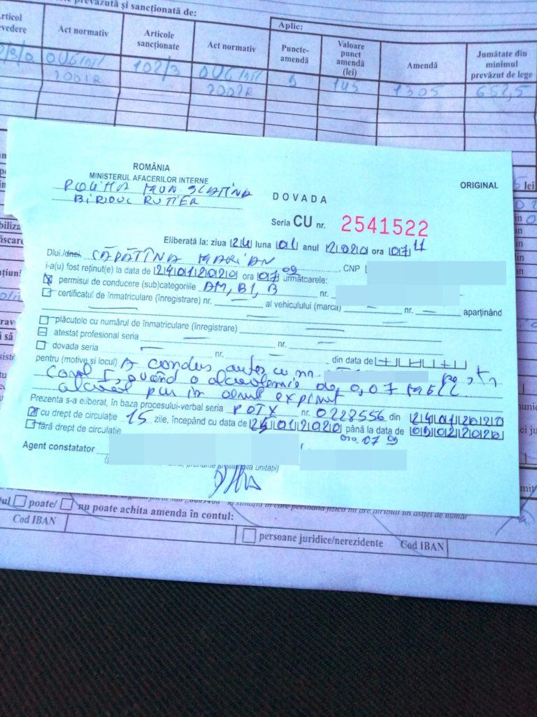 Șofer din Slatina, lăsat fără permis de conducere după ce a mâncat două mere 642200