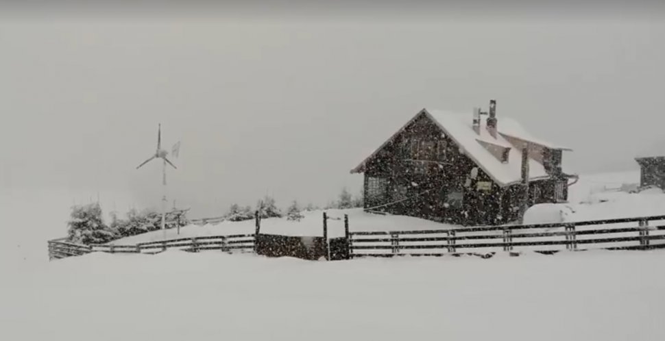 Locul din România în care ninge ca în povești - VIDEO 