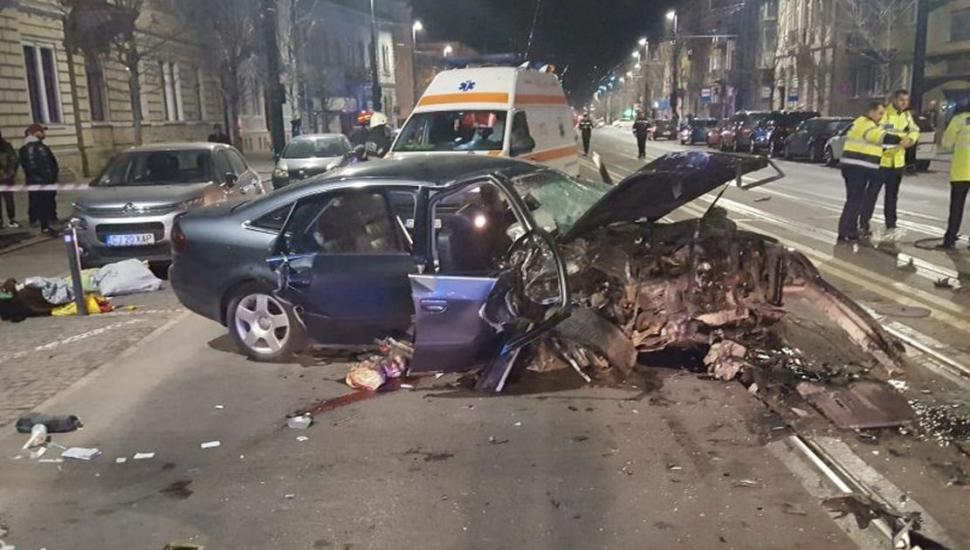 Un tânăr a fost ucis într-un grav accident în Cluj-Napoca. Șoferul vinovat a încercat să fugă de la locul tragediei - VIDEO