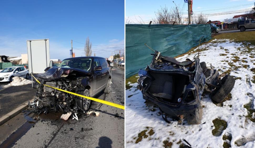 BMW rupt în două pe DN 1, accident înfiorător în zona Corbeanca 643787