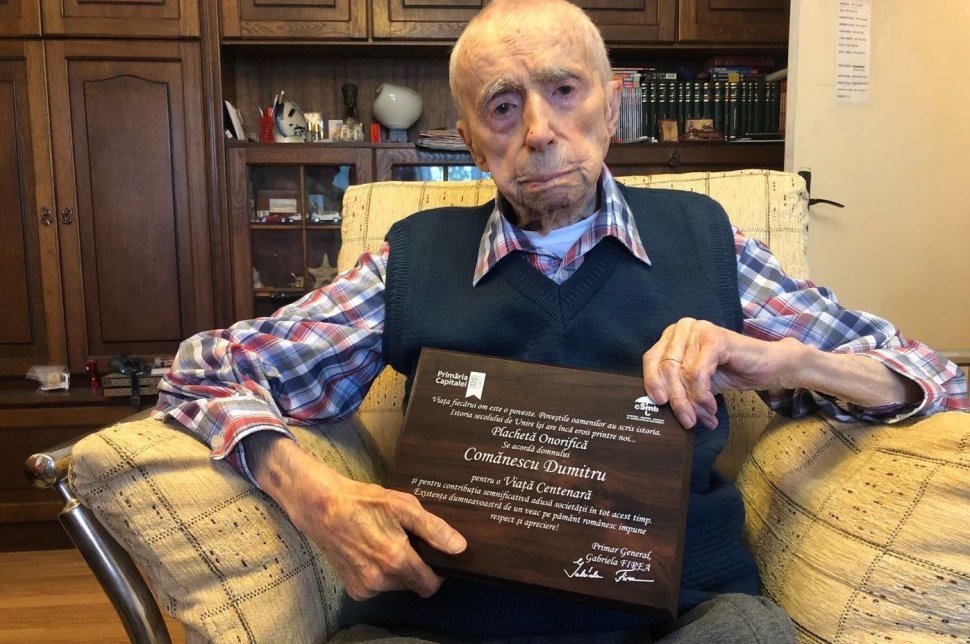 Dumitru Comănescu, bucureșteanul desemnat oficial al treilea cel mai vârstnic bărbat de pe planetă