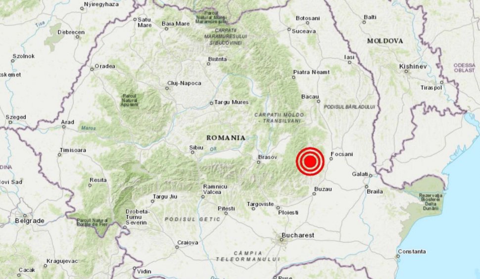 Cutremur în Vrancea, la o adâncime de 125 de kilometri