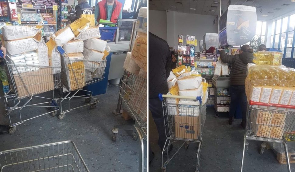 Românii blocaţi în oraşele din Italia au primit tone de alimente de la rudele din ţară