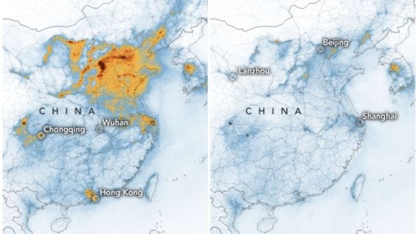 NASA dezvăluie cum arată acum China din spațiu. Fotografii spectaculoase făcute după izbucnirea epidemiei de coronavirus