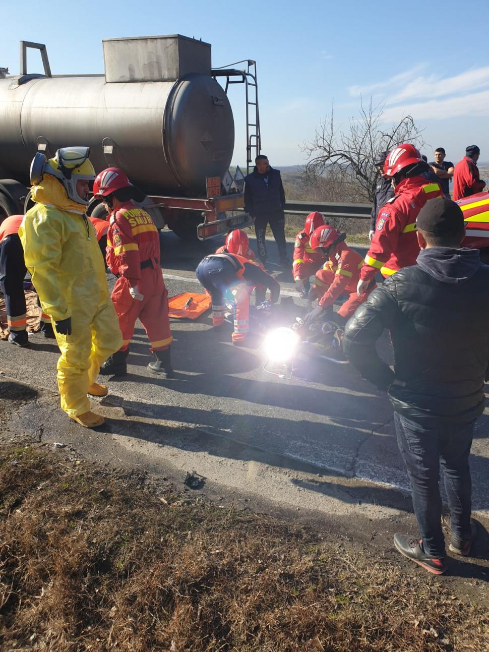 Bărbat prins sub mașină după un accident grav care s-a produs în Giurgiu 648012