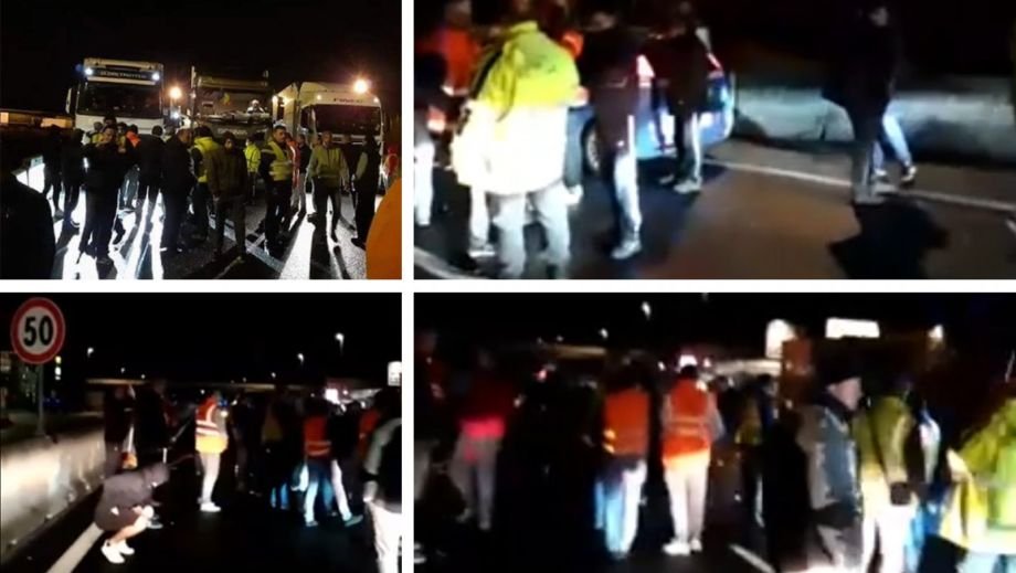 Peste 300 de șoferi români profesioniști blocaţi, fără apă şi mâncare, la graniţa Italiei cu Slovenia 