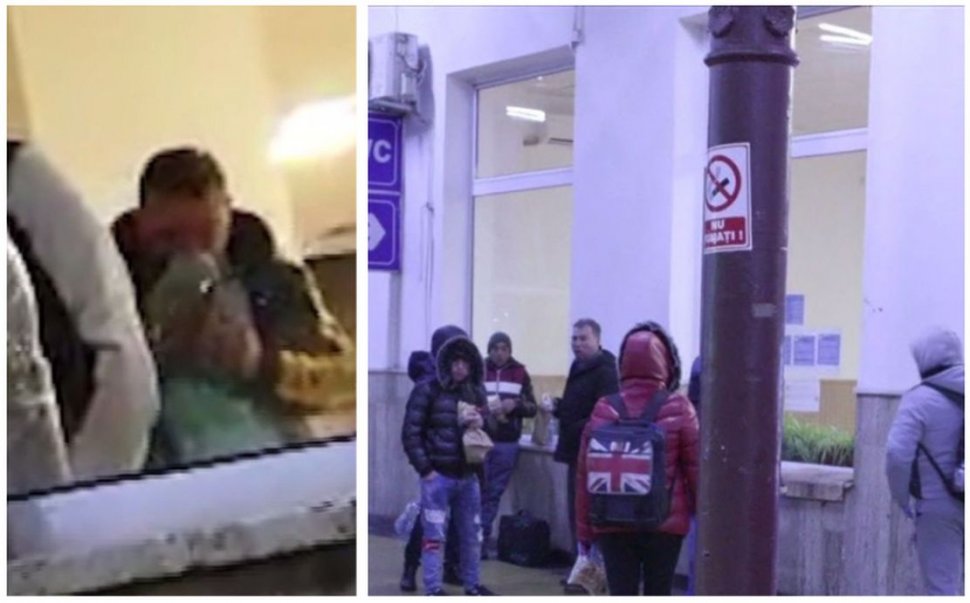 Gara de Nord, tărâmul nimănui. Un român întors din Londra mănâncă liniștit pe peron, altul strănută în sala de așteptare. „Nu sunt bolnav”