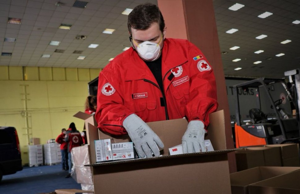 Crucea Roșie a achiziționat un milion de măști sanitare