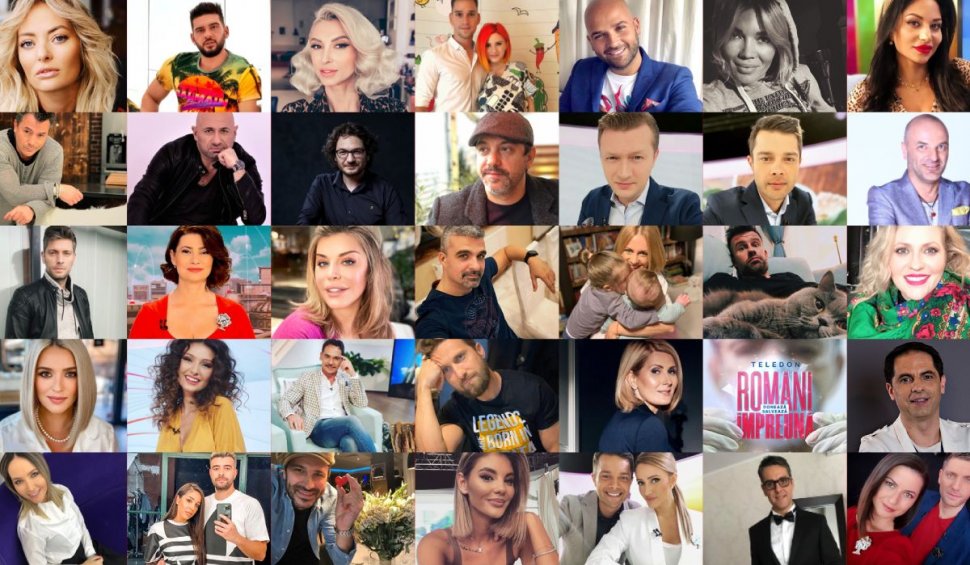Zeci de vedete vor participa la teledonul 'Români Împreună' organizat de Antena Group
