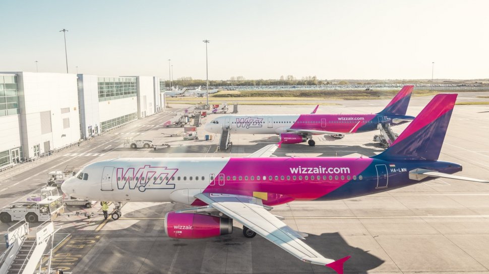Wizz Air a anunțat suspendarea rutelor între România și Marea Britanie, Elveția și Olanda
