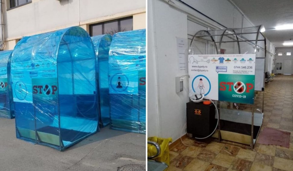 O firmă din Moinești produce tunele dezinfectante pentru spitalele din România