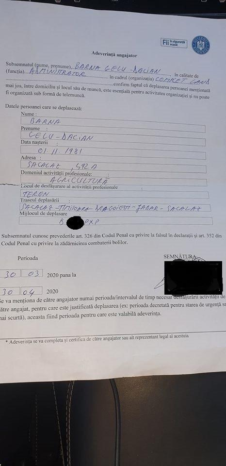 Răsturnare de situaţie în cazul fermierului amendat că nu trecuse ora pe declarație. Poliţia: Nu avea ce să caute la Timişoara 656239