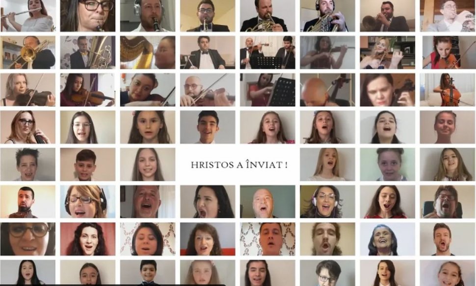 Moment muzical de excepție cu ocazia Sărbătorilor Pascale. 100 de artiști români cântă "Hristos a înviat"