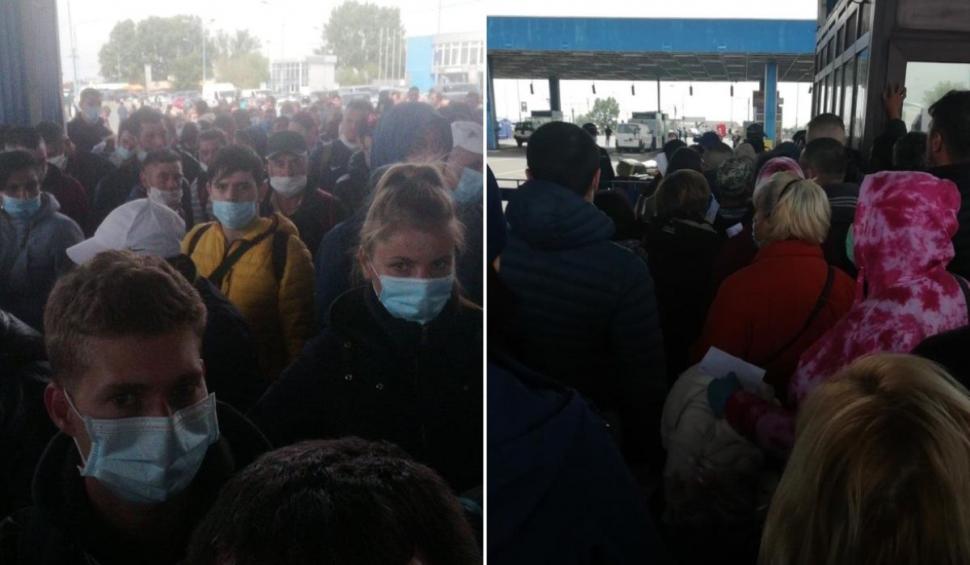 Revoltă la vama Nădlac, la intrarea în țară: 'Hoții! Lăsați mașinile să treacă!'