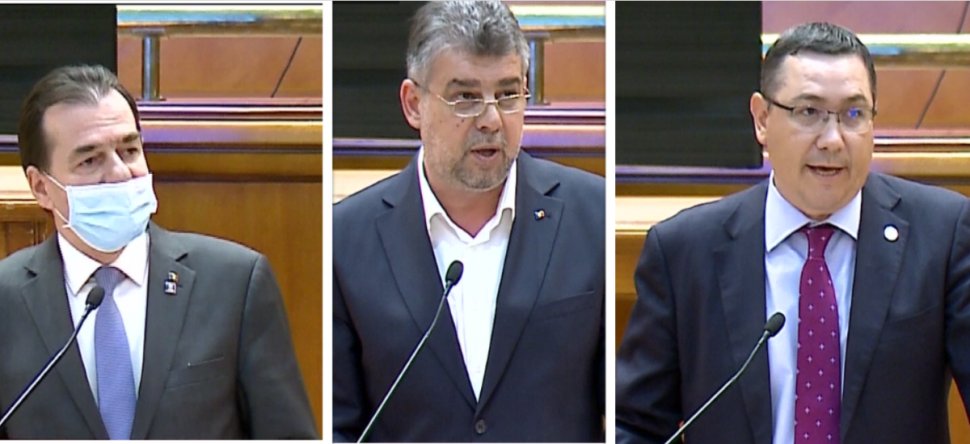Scandal în ședința Parlamentului, după ce Marcel Ciolacu și Victor Ponta au refuzat să poarte masca. Orban: "Ei se consideră deasupra legii"
