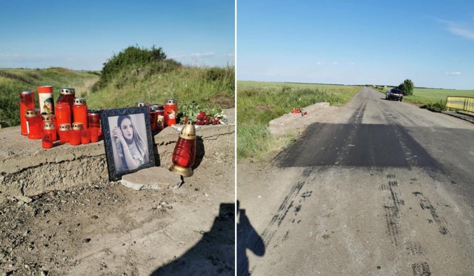 Adriana a murit la 19 ani din cauza unei gropi în șosea, în Olt: 'Ziua următoare s-a asfaltat groapa!'