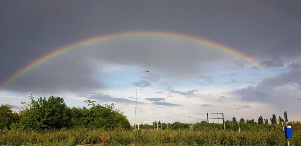 Curcubeu dublu în Bucuresti, după o furtună puternică - FOTO 664782