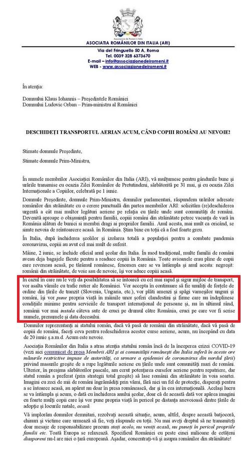 Românii din Italia cer reluarea zborurilor și acuză: "Nu mai vrem să plătim amenzi și șpăgi vameșilor unguri și români" 665561