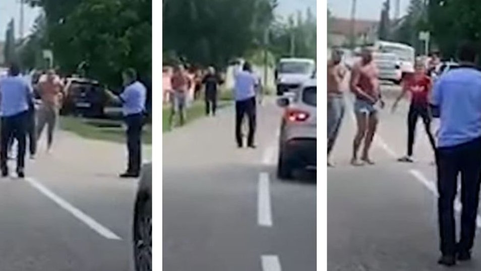 Polițiști, amenințați cu bătaia într-o comună gorjeană: „Vrei să te bat cu pistolul în mână?” (VIDEO)