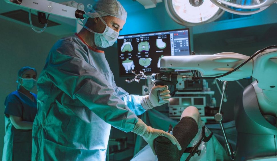 Premieră medicală în România! Robot folosit pentru operații de genunchi și șold