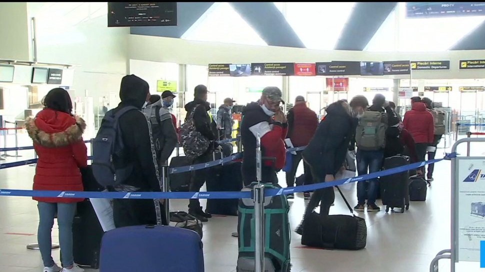 Peste 500 de români au plecat de pe aeroportul Otopeni spre Germania, Austria şi Elveţia
