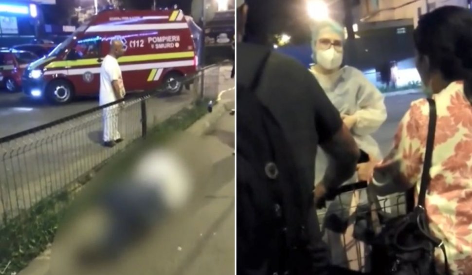 Imagini șocante în fața Spitalului Floreasca! Bărbat căzut pe trotuar, nimeni nu l-a băgat în seamă
