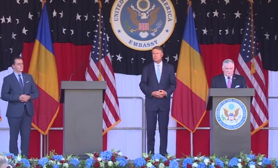  Ziua Independenței Americii, sărbătorită în avans la București. Ambasadorul Zuckerman: ”Cred în măreția României”. Iohannis: ”România, aliat strategic al SUA”