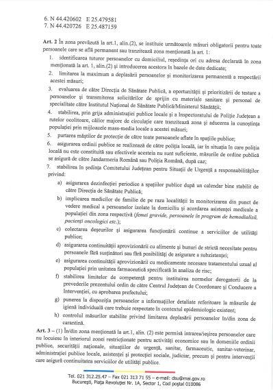 GATA! Prima localitate din România în carantină pentru 14 zile începând de astăzi - Ordinul semnat de Arafat 672107