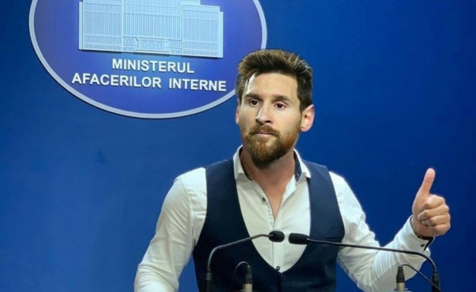 MAI, mesaj viral pe internet. De ce nu poate Messi să se angajeze ca polițist în România 
