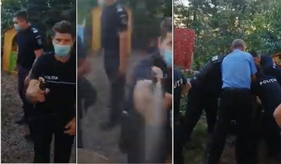 Poliţistul care a dat cu spray lacrimogen către o fetiţă de 5 ani riscă să fie dat afară