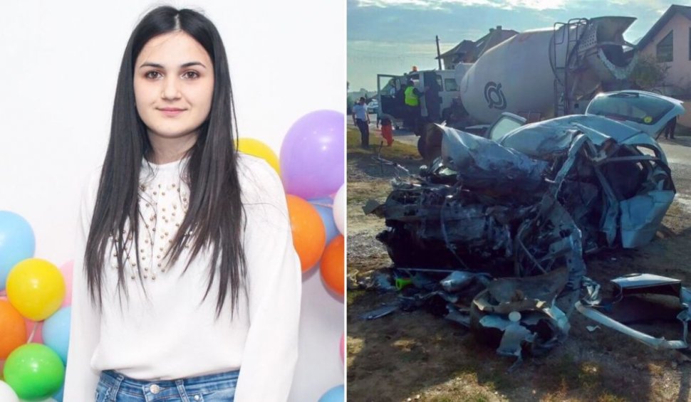 Lacrimi și durere pentru Roxana, tânăra de 19 ani ucisă într-un cumplit accident în Basarabi