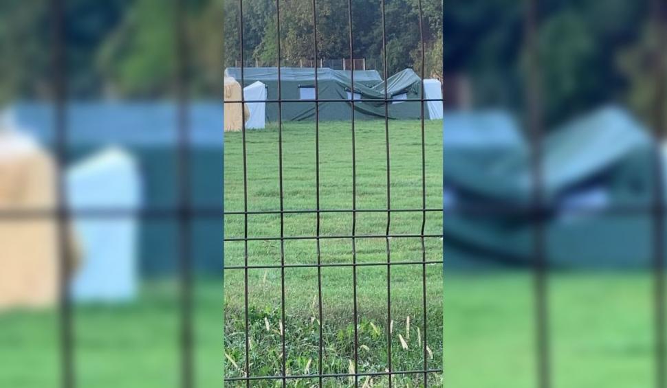 "Spitalul" COVID de la Bacău a intrat la apă și se prăbușește. Cât a costat și de ce nu funcționează 679956